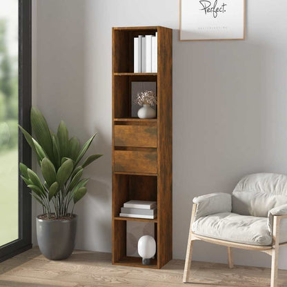 Libreria Rovere Fumo 36x30x171 cm in Legno Multistrato | homemem39