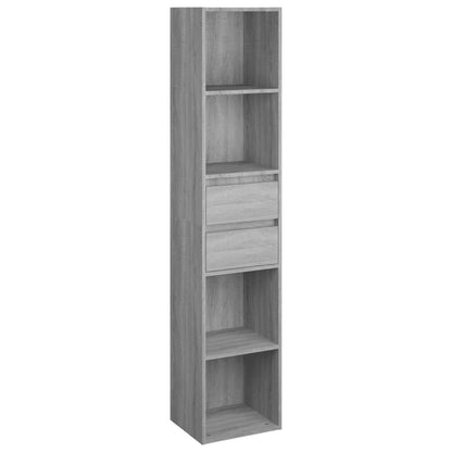 Libreria Grigio Sonoma 36x30x171 cm in Legno Multistrato