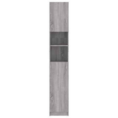 Armadietto Bagno Grigio Sonoma 32x25,5x190 cm