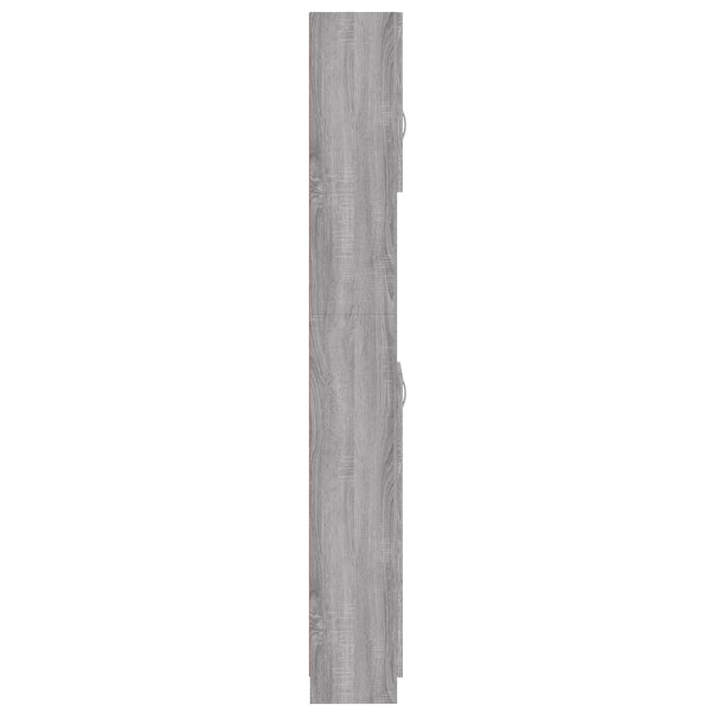 Armadietto Bagno Grigio Sonoma 32x25,5x190 cm