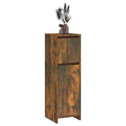 Armadietto Bagno Rovere Fumo 30x30x95 cm in Legno Multistrato | homemem39