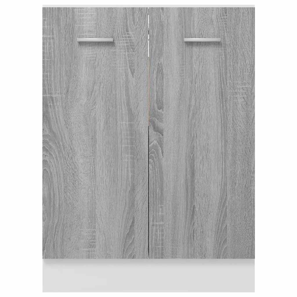 Mobiletto “Lyon” Grigio Sonoma 60x46x81,5 cm | homemem39