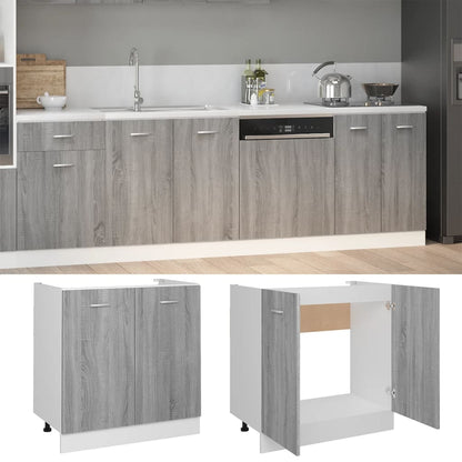 Mobiletto “Lyon” Grigio Sonoma 80x46x81,5 cm