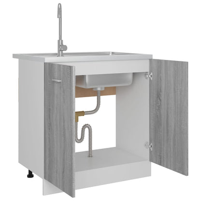 Mobiletto “Lyon” Grigio Sonoma 80x46x81,5 cm