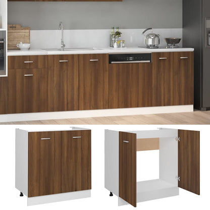 Mobiletto “Lyon” Rovere Marrone 80x46x81,5 cm