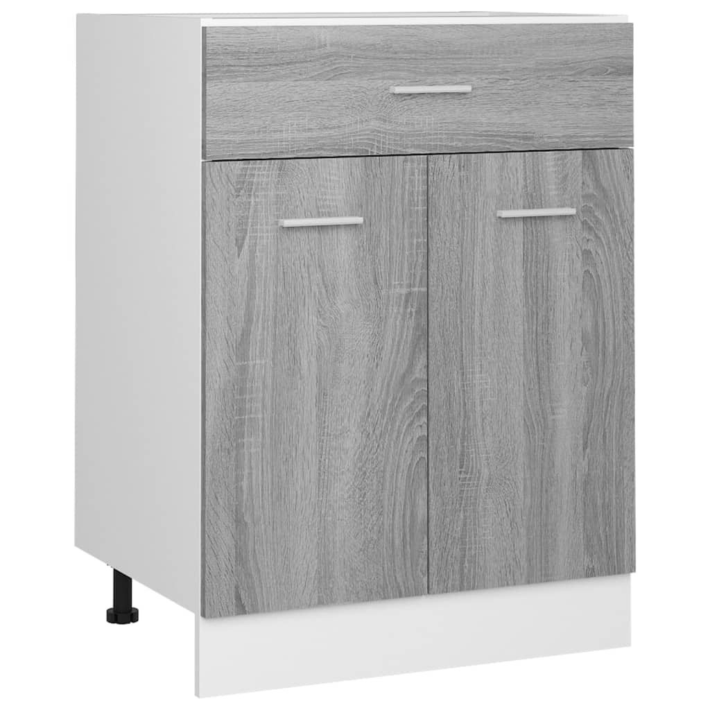 Mobiletto “Lyon” Grigio Sonoma 60x46x81,5 cm