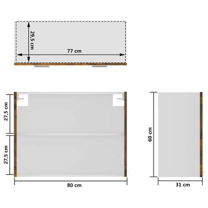 Mobile Pensile “Lyon” Rovere Fumo 80x31x60 cm