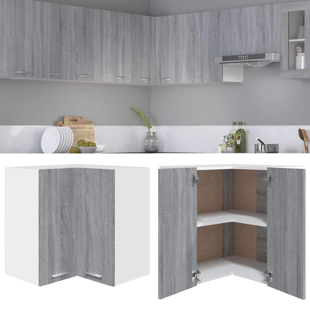Mobile Pensile Angolo “Lyon” Grigio Sonoma 57x57x60