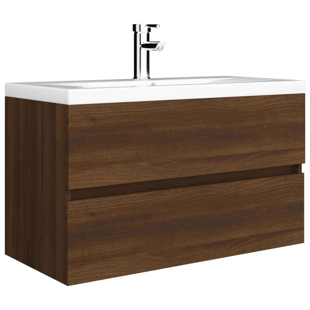 Mobile Lavabo Rovere Marrone 80x38,5x45 cm Legno Multistrato - homemem39