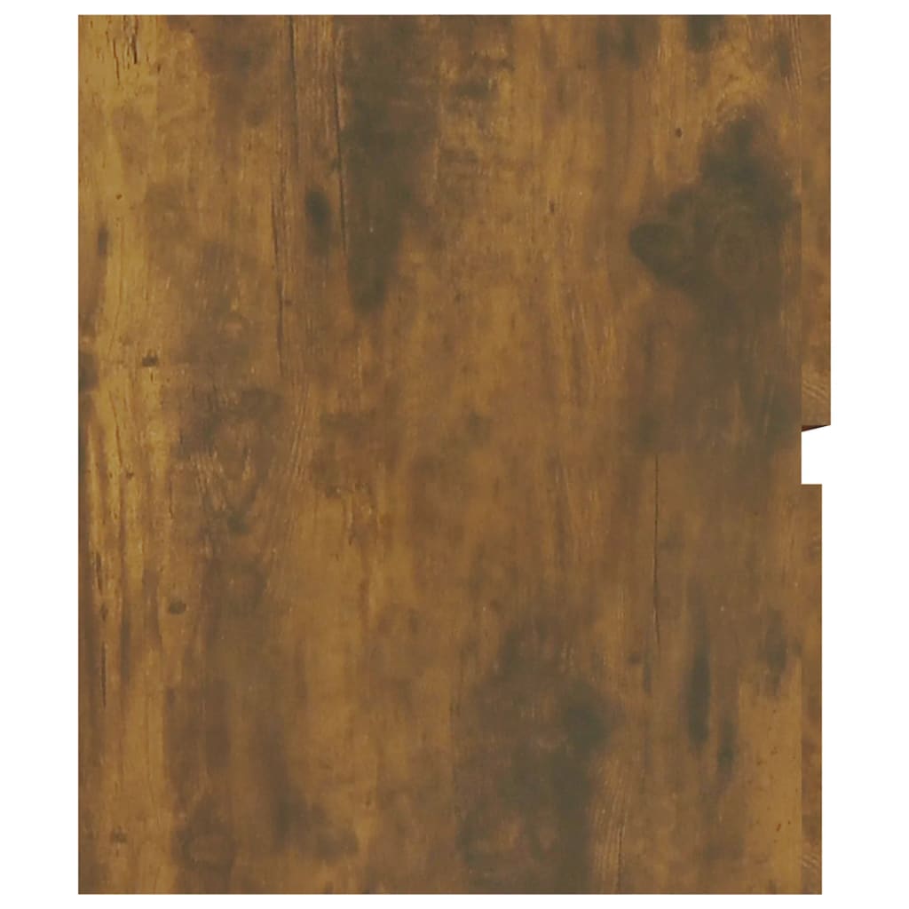 Mobile Sottolavabo Rovere Fumo 90x38,5x45 cm Legno Multistrato | homemem39