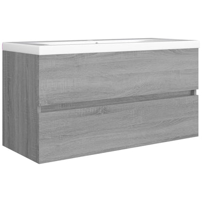Mobile Sottolavabo Grigio Sonoma 90x38,5x45cm Legno Multistrato | homemem39