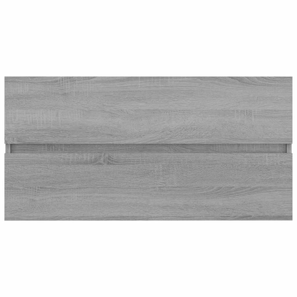 Mobile Sottolavabo Grigio Sonoma 90x38,5x45cm Legno Multistrato