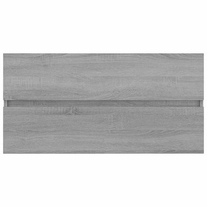 Mobile Sottolavabo Grigio Sonoma 90x38,5x45cm Legno Multistrato