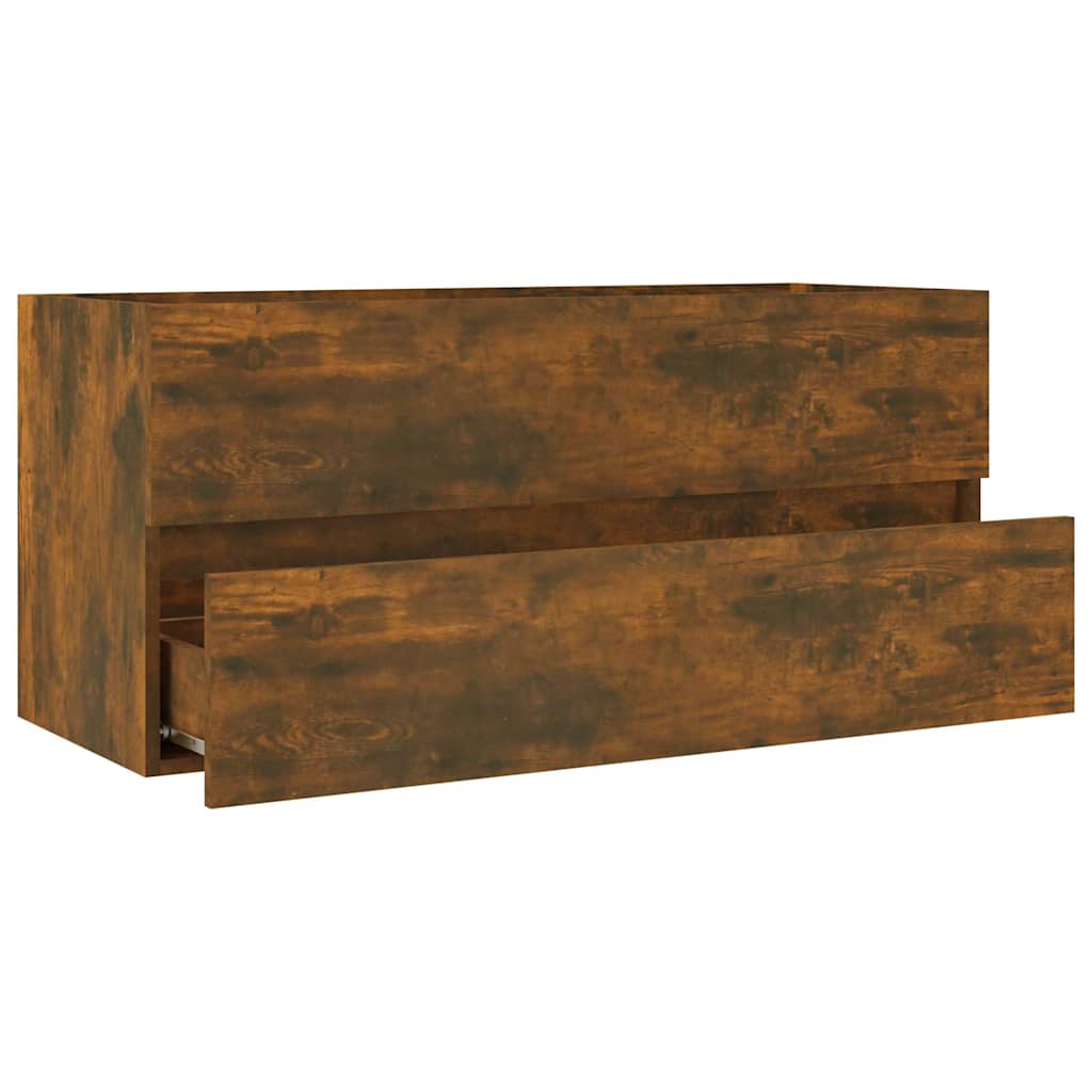 Mobile Lavabo Rovere Fumo 100x38,5x45 cm Legno Multistrato