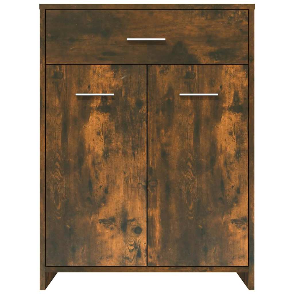 Armadietto Bagno Rovere Fumo 60x33x80 cm Legno tecnico | homemem39