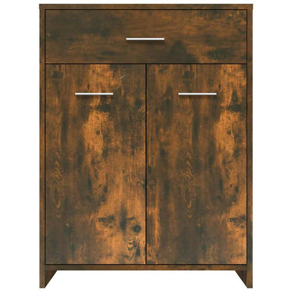 Armadietto Bagno Rovere Fumo 60x33x80 cm Legno tecnico | homemem39