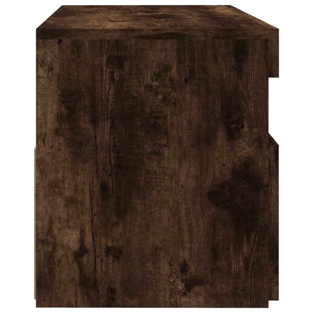 Mobile Porta TV con Luci LED Rovere Fumo 60x35x40 cm - homemem39