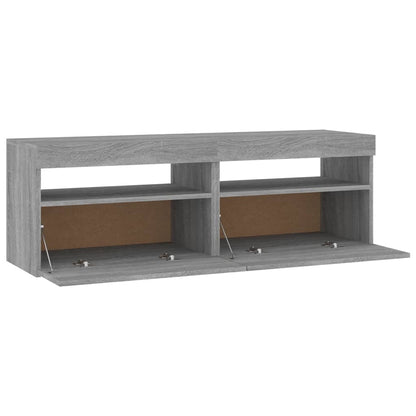 Mobili TV con Luci LED 2 pz Grigio Sonoma 60x35x40 cm