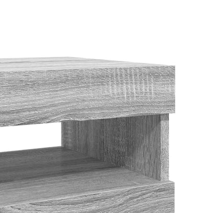 Mobili TV con Luci LED 2 pz Grigio Sonoma 60x35x40 cm - homemem39