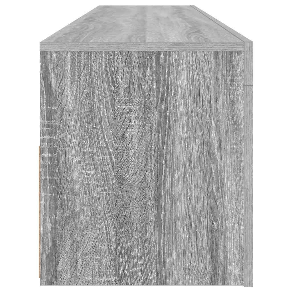 Mobile Porta TV con Luci LED Grigio Sonoma 120x35x40 cmcm - homemem39