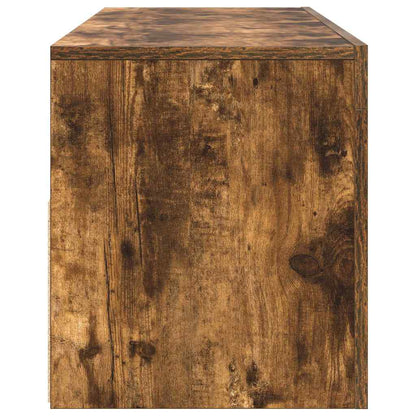 Mobile Porta TV con Luci LED Rovere Fumo 120x35x40 cm - homemem39