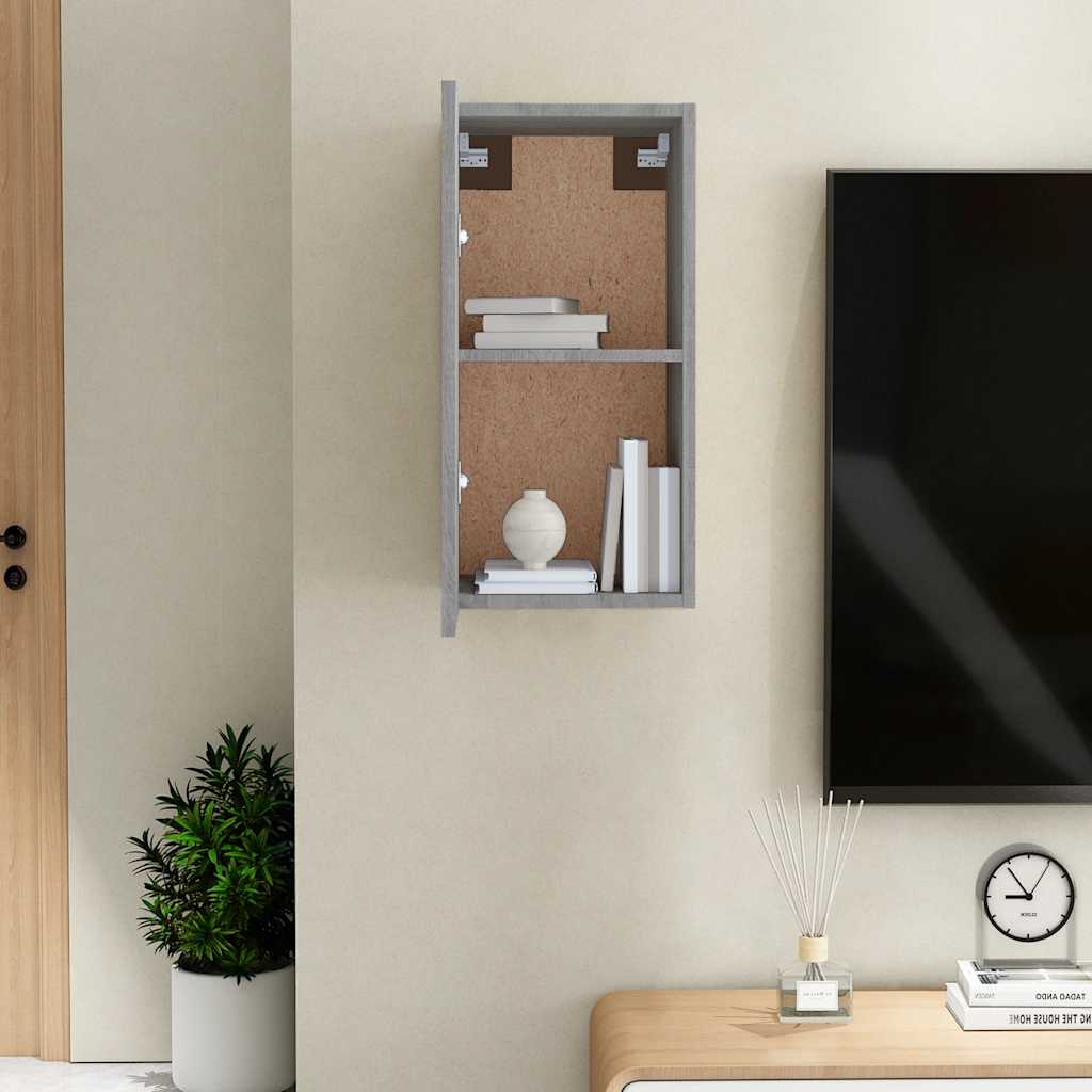 Mobile TV Grigio Sonoma 30,5x30x60 cm in Legno Multistrato - homemem39