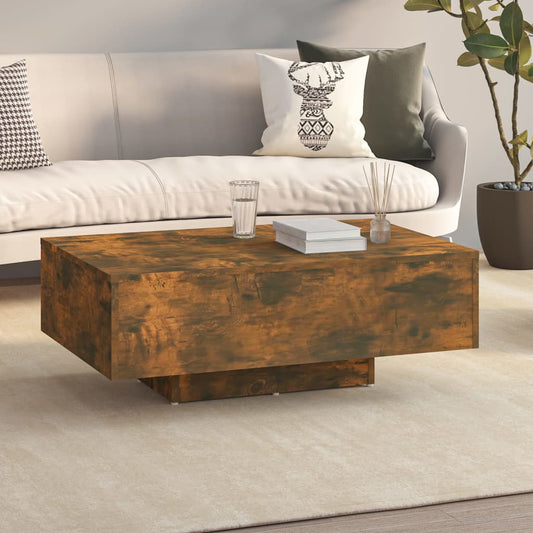 Tavolino da Salotto Rovere Fumo 85x55x31cm in Legno Multistrato | homemem39