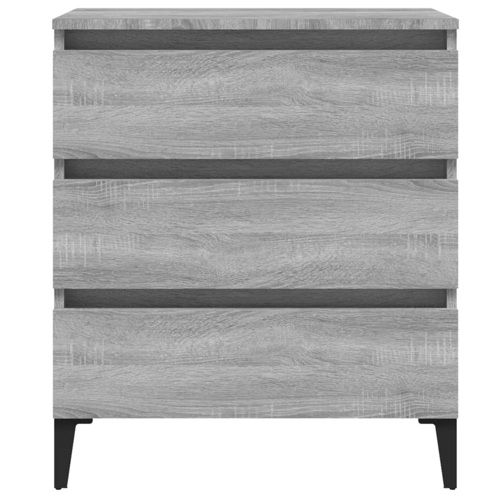 Credenza Grigio Sonoma 60x35x69 cm in Legno Multistrato - homemem39