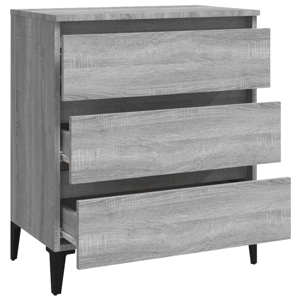Credenza Grigio Sonoma 60x35x69 cm in Legno Multistrato - homemem39