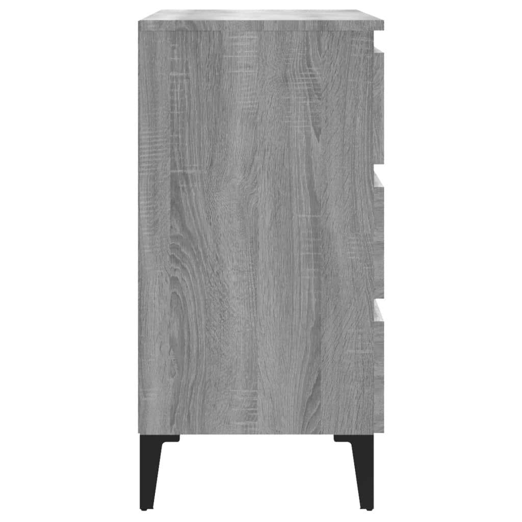 Credenza Grigio Sonoma 60x35x69 cm in Legno Multistrato - homemem39