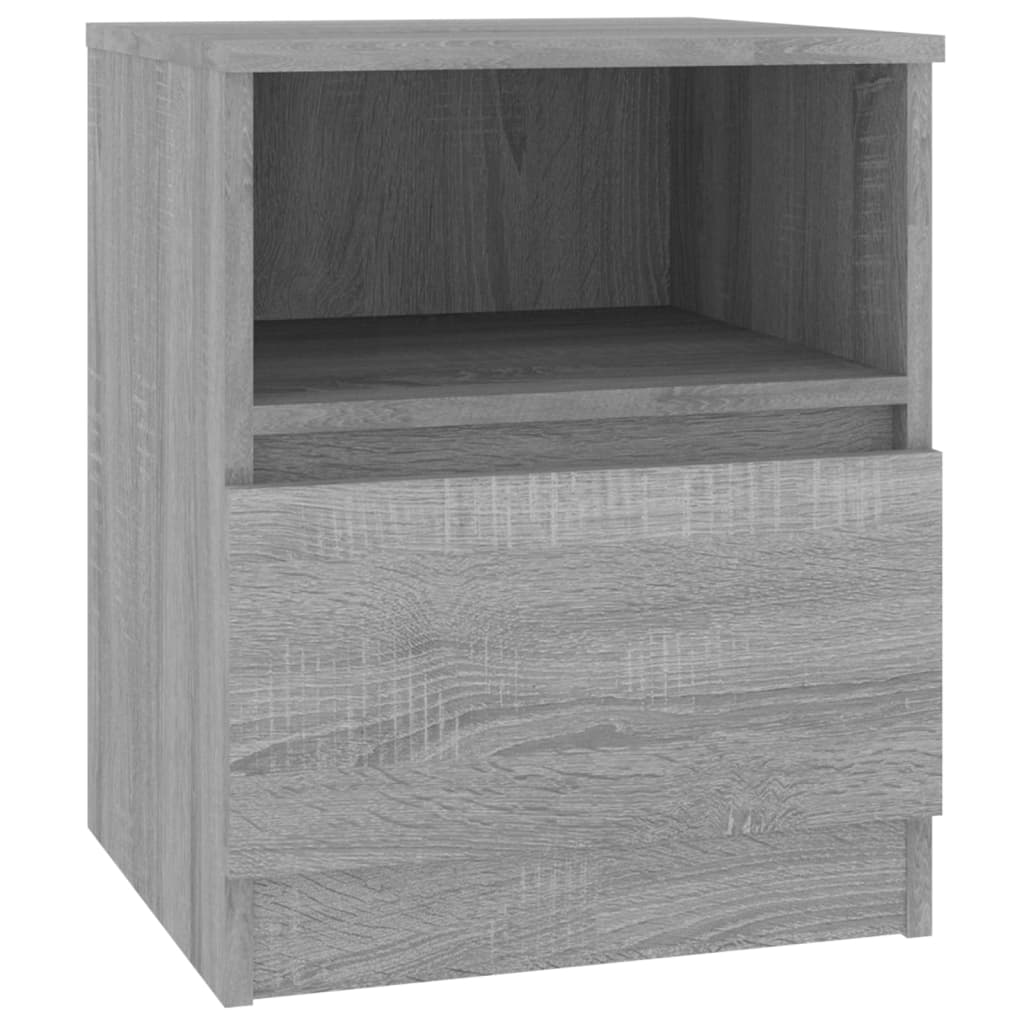 Comodini 2 pz Grigio Sonoma 40x40x50 cm in Legno Multistrato - homemem39