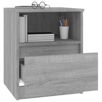 Comodini 2 pz Grigio Sonoma 40x40x50 cm in Legno Multistrato - homemem39