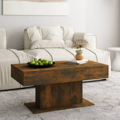 Tavolino da Salotto Rovere Fumo 96x50x45cm in Legno Multistrato | homemem39
