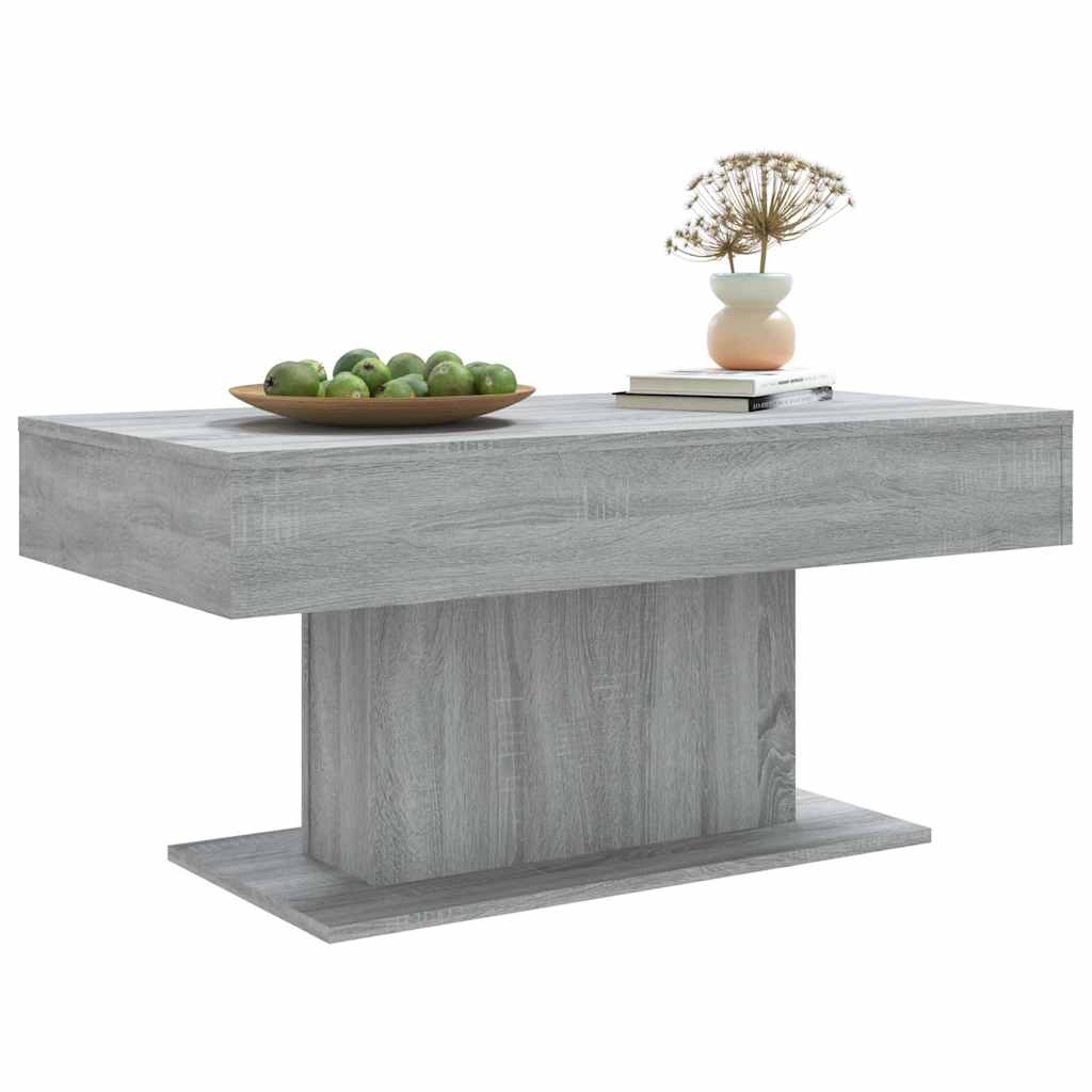 Tavolino da Salotto Grigio Sonoma 96x50x45 cm Legno Multistrato