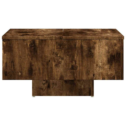 Tavolino Rovere Fumo 60x60x31,5 cm in Legno Multistrato
