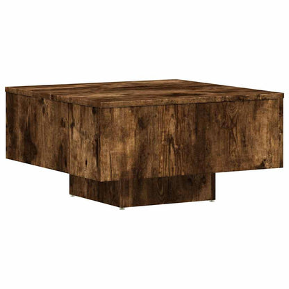 Tavolino Rovere Fumo 60x60x31,5 cm in Legno Multistrato