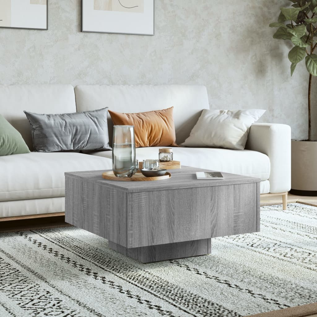 Tavolino Salotto Grigio Sonoma 60x60x31,5 cm Legno Multistrato | homemem39