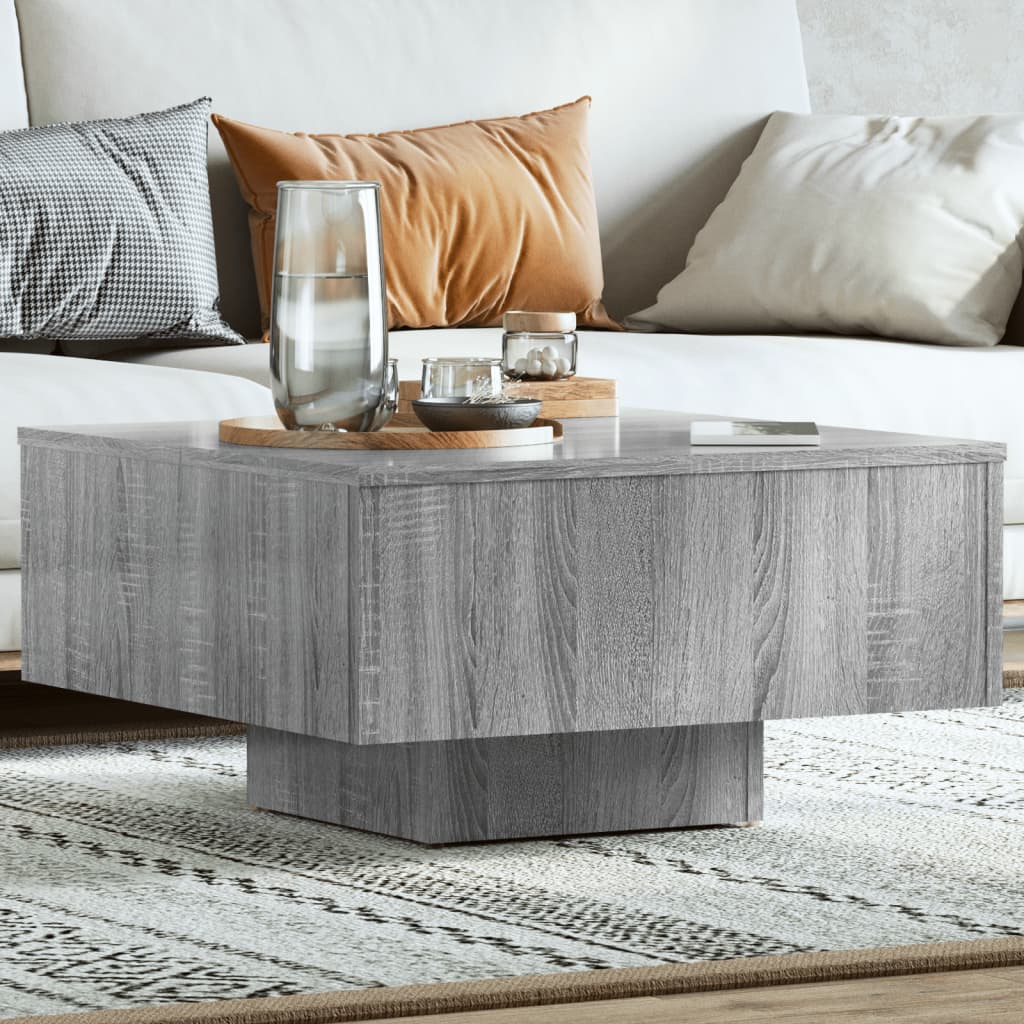 Tavolino Salotto Grigio Sonoma 60x60x31,5 cm Legno Multistrato | homemem39
