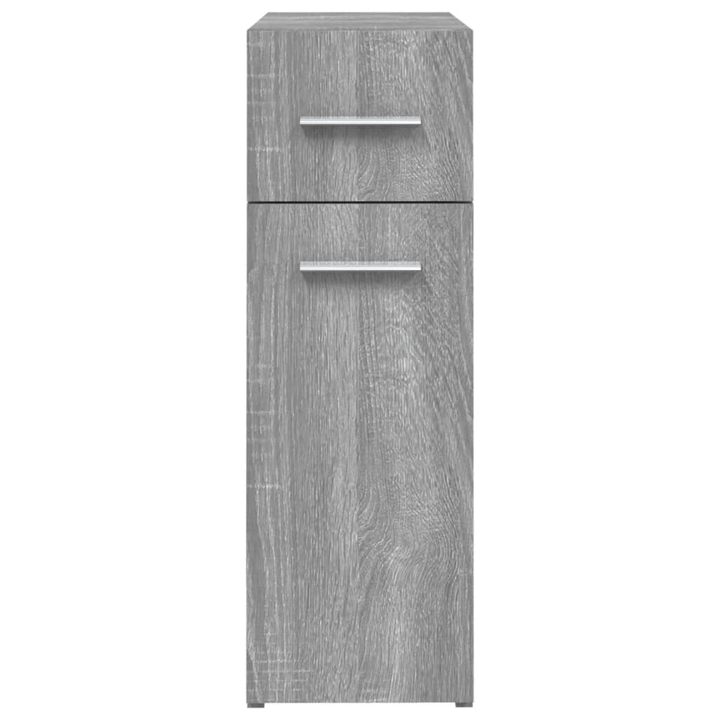 Mobile Farmacia Grigio Sonoma 20x45,5x60 cm Legno Multistrato - homemem39