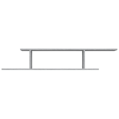 Scaffale TV Parete Grigio Sonoma 125x18x23 cm Legno Multistrato | homemem39