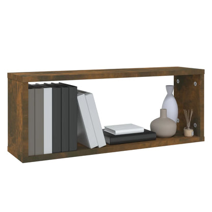 Mensole Parete Cubo 6pz Rovere Fumo 60x15x23 cm in Multistrato | homemem39