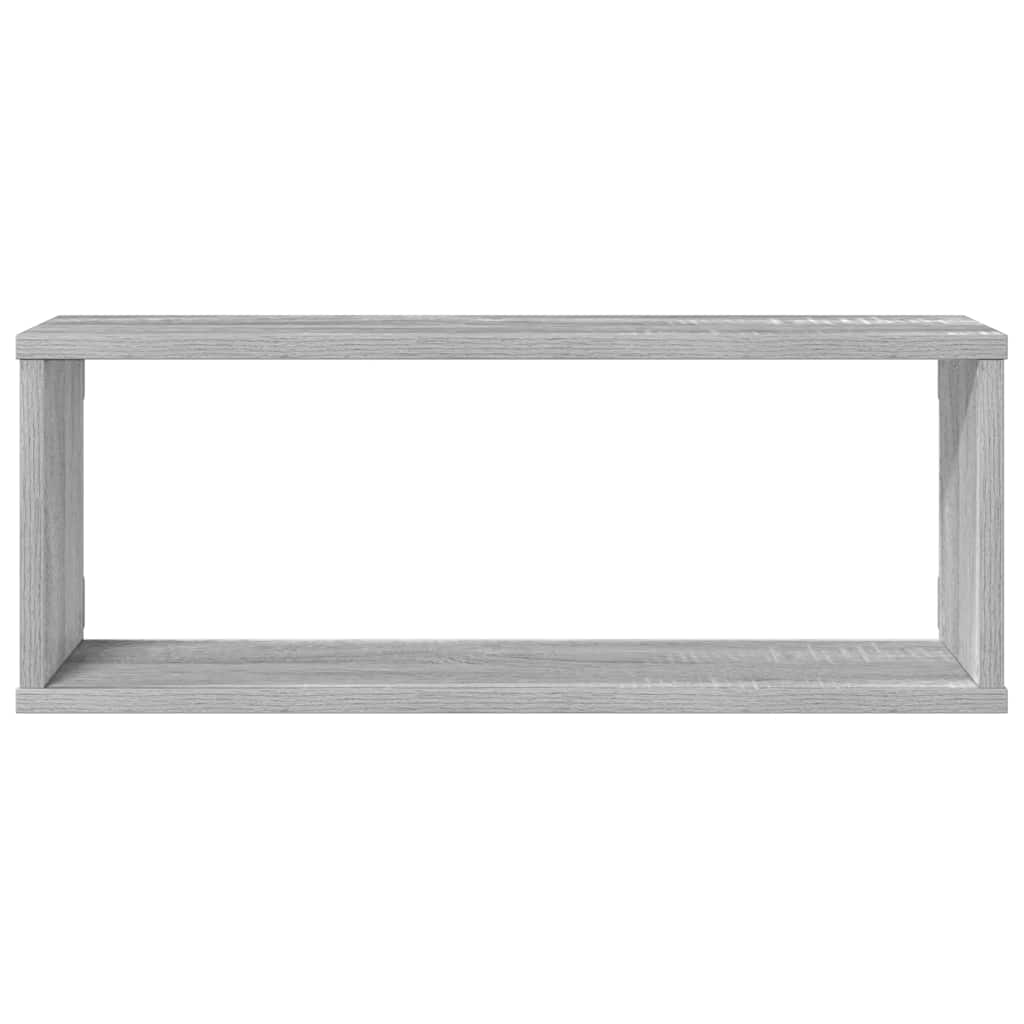 Mensole Cubo Muro 4 pz Grigio Sonoma 60x15x23 cm in Multistrato | homemem39
