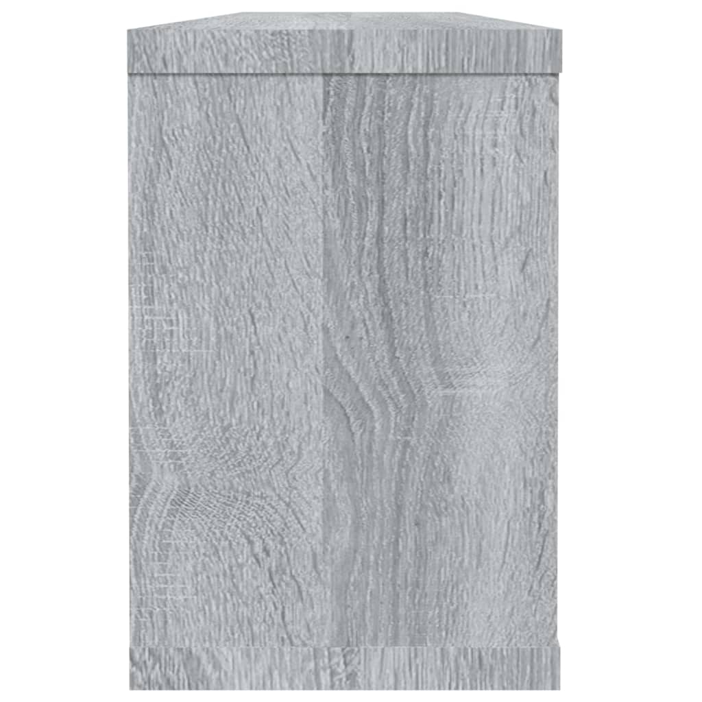 Mensole Cubo Muro 6 pz Grigio Sonoma 60x15x23 cm in Multistrato | homemem39