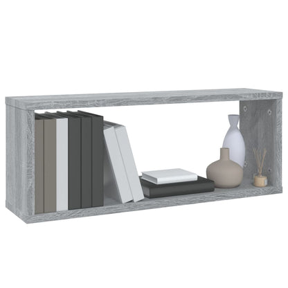 Mensole Cubo Muro 6 pz Grigio Sonoma 60x15x23 cm in Multistrato | homemem39
