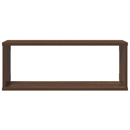 Mensole Cubo Muro 4pz Rovere Marrone 60x15x23 cm in Multistrato | homemem39