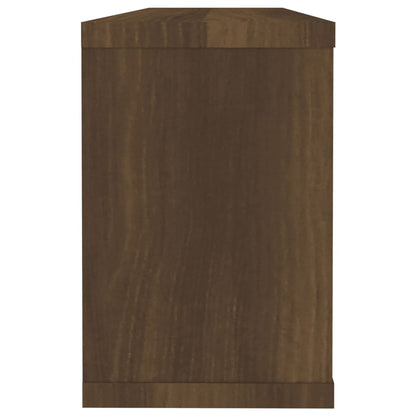 Mensole Cubo Muro 6pz Rovere Marrone 60x15x23 cm in Multistrato