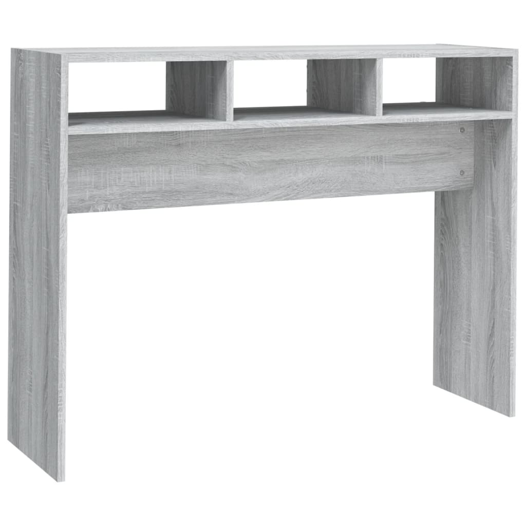 Tavolino Consolle Grigio Sonoma 105x30x80 cm Legno Multistrato | homemem39