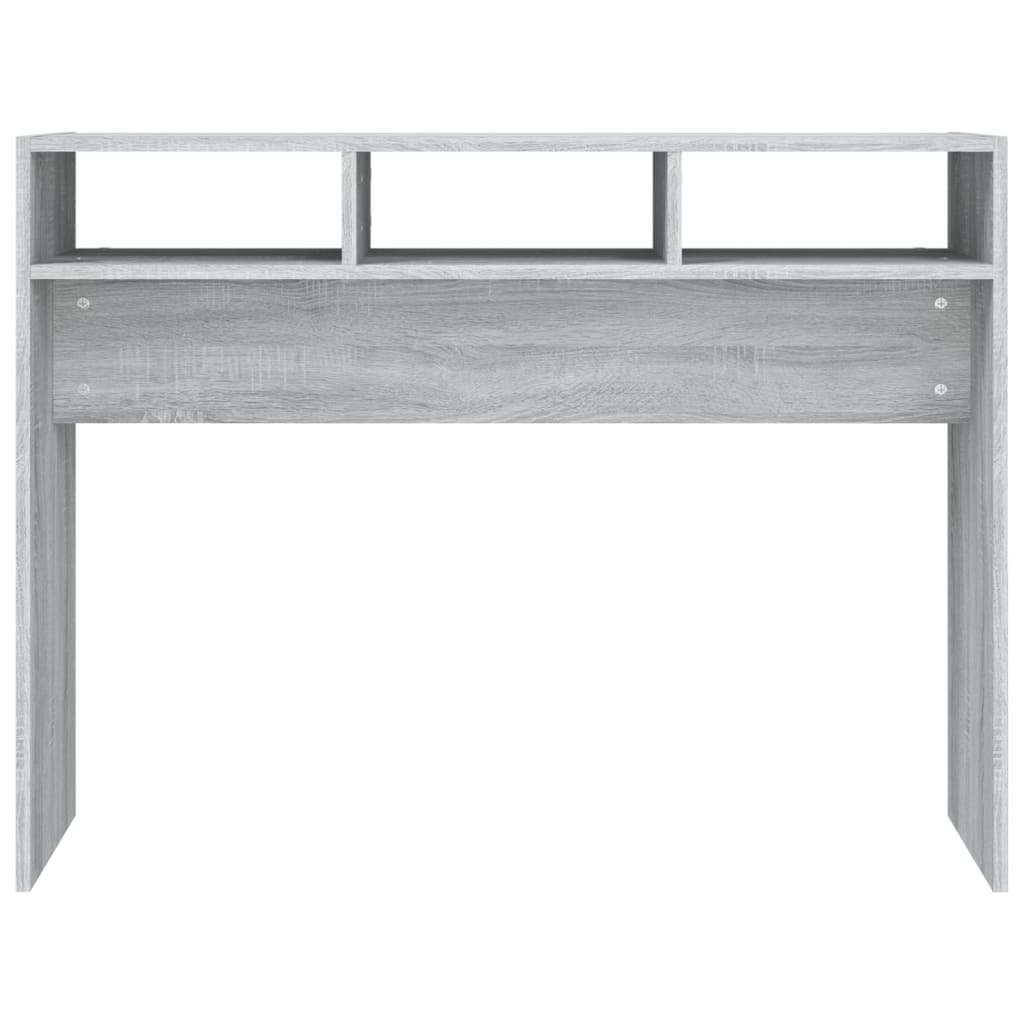 Tavolino Consolle Grigio Sonoma 105x30x80 cm Legno Multistrato | homemem39