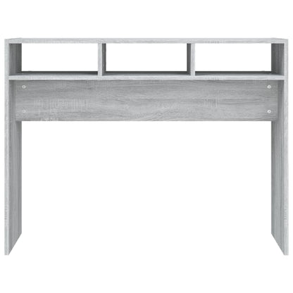 Tavolino Consolle Grigio Sonoma 105x30x80 cm Legno Multistrato | homemem39
