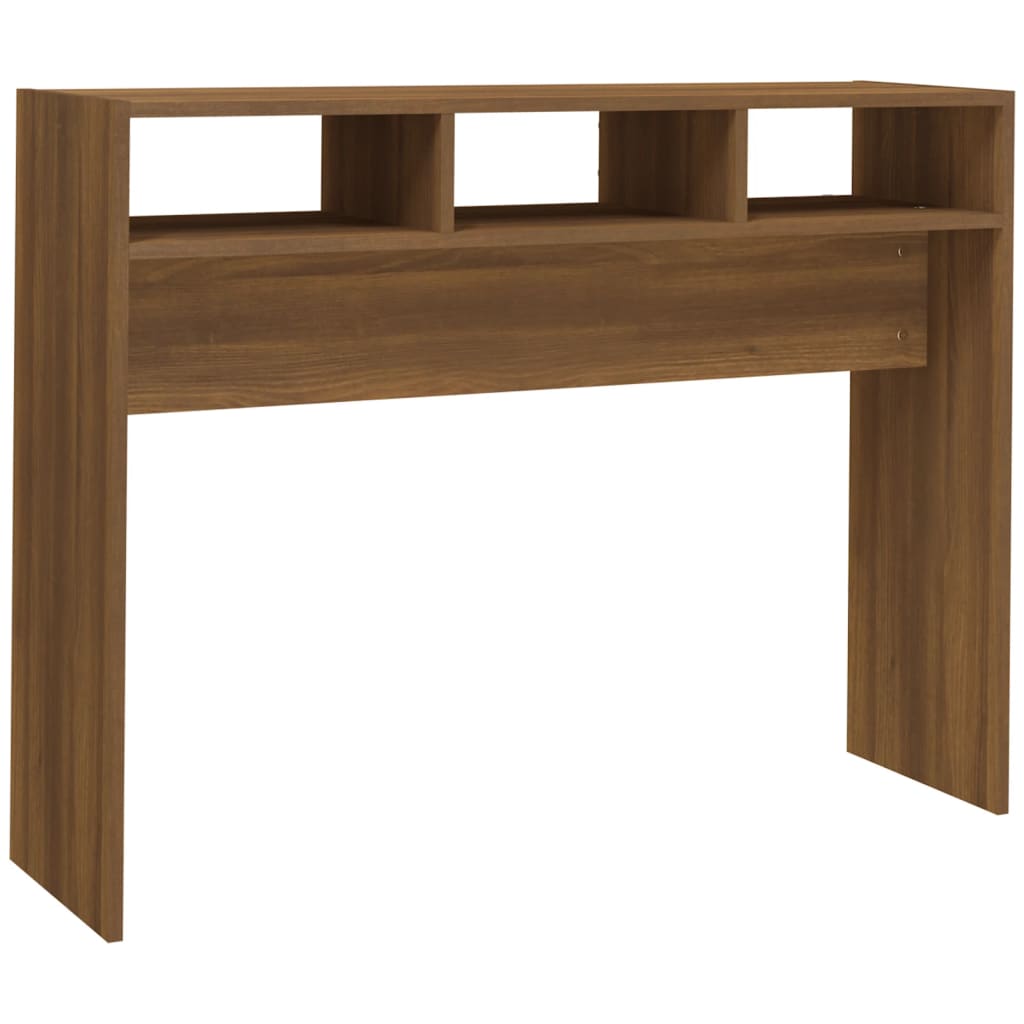 Tavolino Consolle Rovere Marrone 105x30x80 cm Legno Multistrato | homemem39